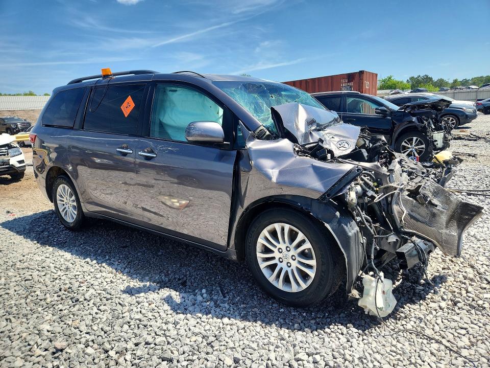 2016 Toyota Sienna VIN 5TDYK3DC5GS713552 COPART salvage auction — FRONT END, Al - Cert Of Title-Parts Only Salvg, sold $150 on 2026-07-28 (photo 4)
