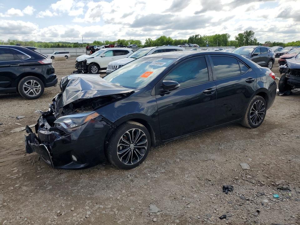 2016 Toyota Corolla VIN 5YFBURHE5GP477945 COPART salvage auction — FRONT END, Ks - Cert Of Title-Salvage, sold $1,600 on 2026-07-08 (photo 1)