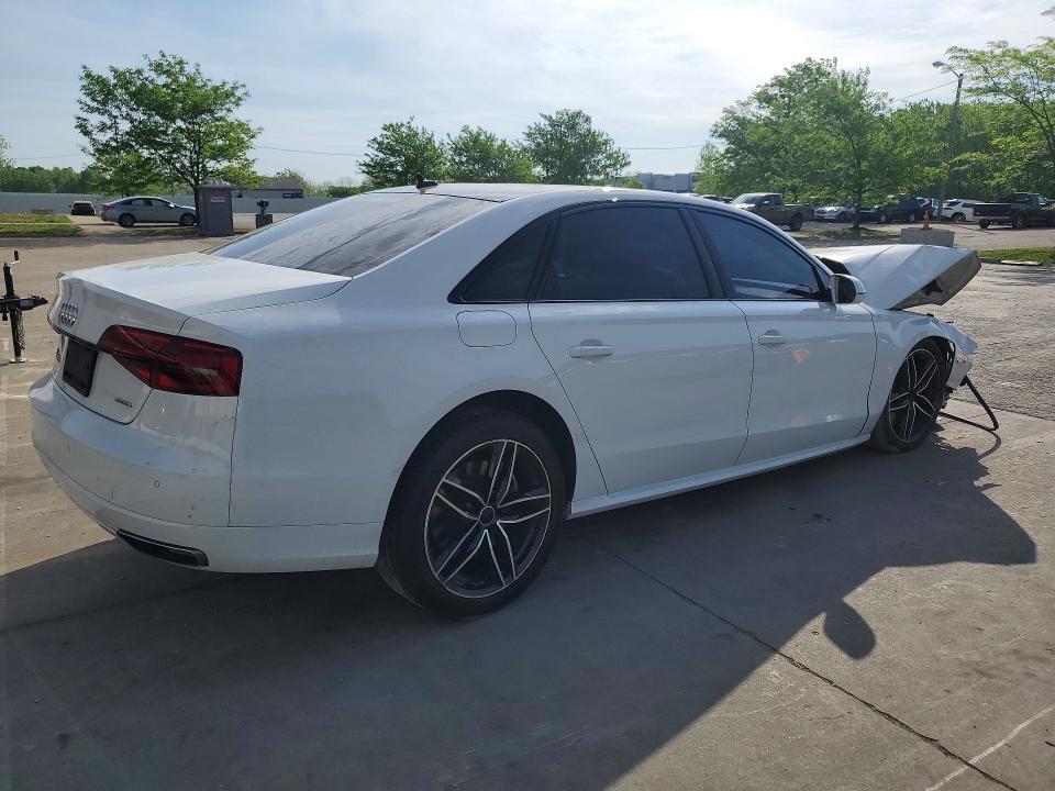 2017 Audi A8 VIN WAU44AFD6HN017127 COPART salvage auction — FRONT END, KY - CERT OF TITLE-SALVAGE, sold $1,650 on 2026-07-02 (photo 3)