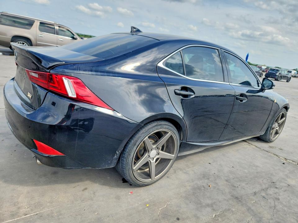 2014 Lexus Is VIN JTHBF1D25E5029589 COPART salvage auction — FRONT END, TX - SALVAGE VEHICLE TITLE (P), sold $3,500 on 2026-07-02 (photo 3)