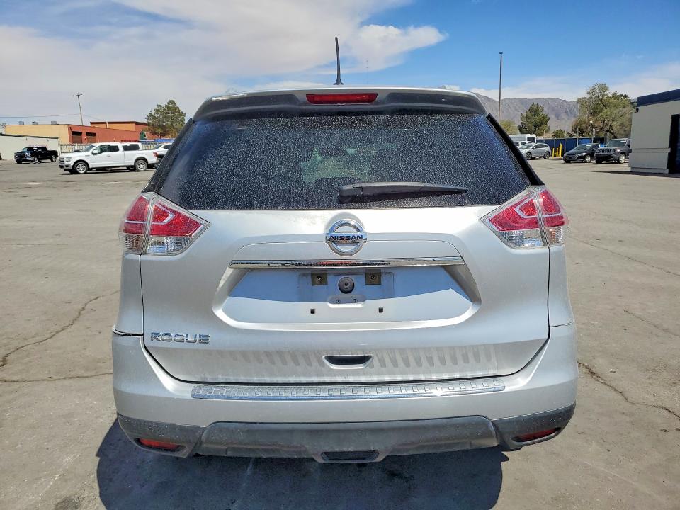 2016 Nissan Rogue VIN KNMAT2MT5GP615401 COPART salvage auction — FRONT END, Tx - Salvage Vehicle Title, sold $1,900 on 2026-07-31 (photo 6)