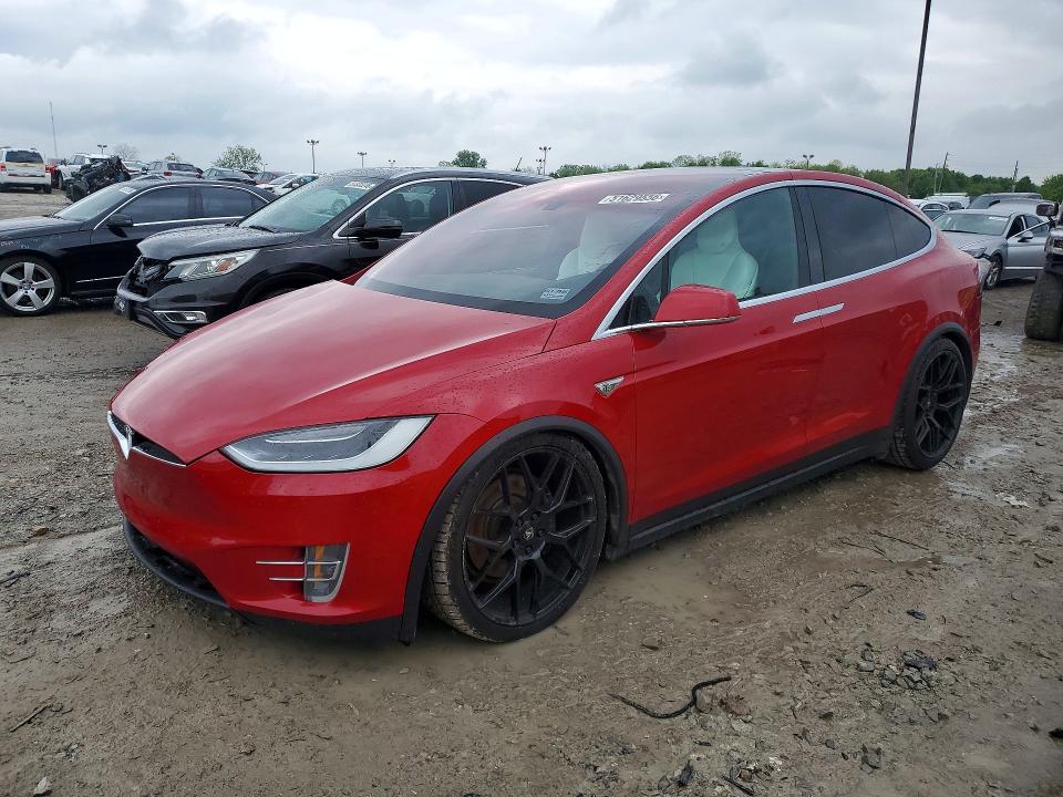2016 Tesla Model x VIN 5YJXCBE23GF004759 COPART salvage auction — FRONT END, Salvage Title, sold $4,450 on 2026-07-21 (photo 1)