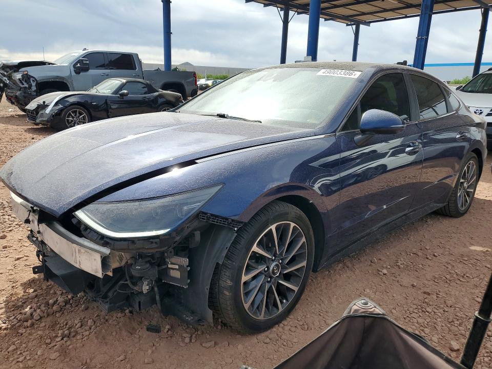2020 Hyundai Sonata VIN 5NPEH4J26LH045652 COPART salvage auction — FRONT END, Id - Salvage Certificate Of Title, sold $3,950 on 2026-07-09 (photo 1)