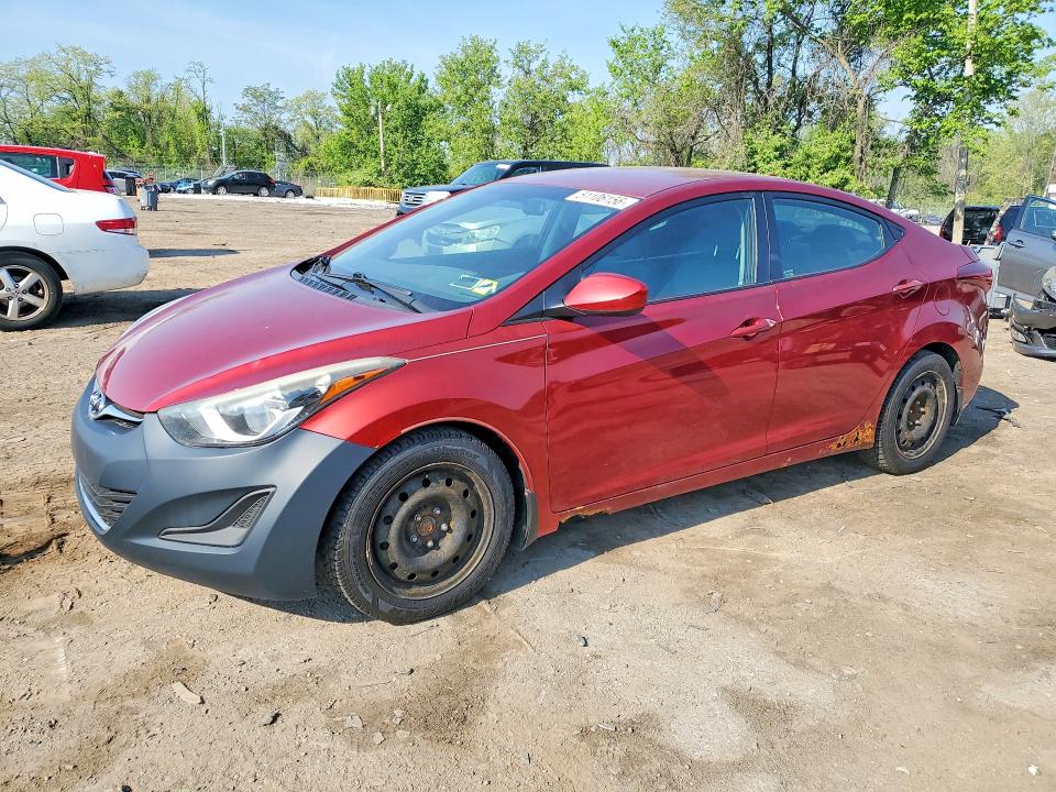 2014 Hyundai Elantra VIN 5NPDH4AE3EH541355 COPART salvage auction — SIDE, Ny - Certificate Of Title, sold $650 on 2026-07-02 (photo 1)
