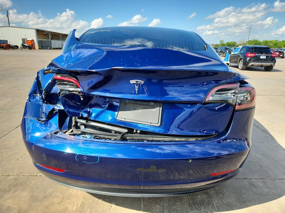 2020 Tesla VIN 5YJ3E1EA1LF476351 COPART salvage auction — REAR END, Tx - Salvage Vehicle Title, sold $4,700 on 2026-07-02 (photo 6)