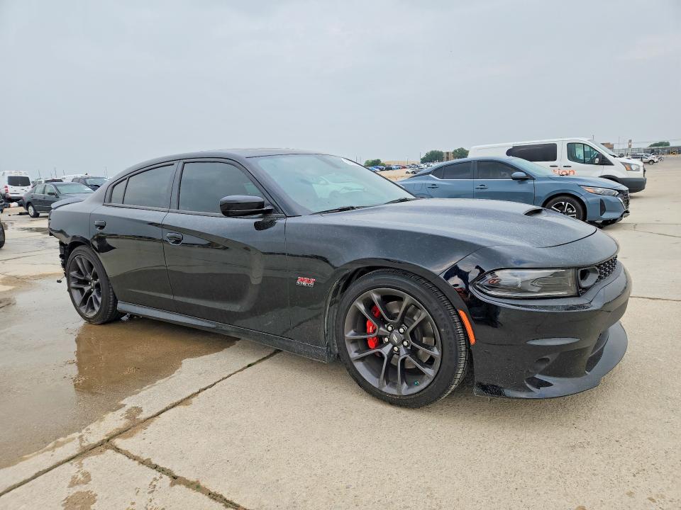 2022 Dodge Charger VIN 2C3CDXGJ7NH262341 COPART salvage auction — REAR END, Tx - Certificate Of Title, sold $23,700 on 2026-07-02 (photo 4)