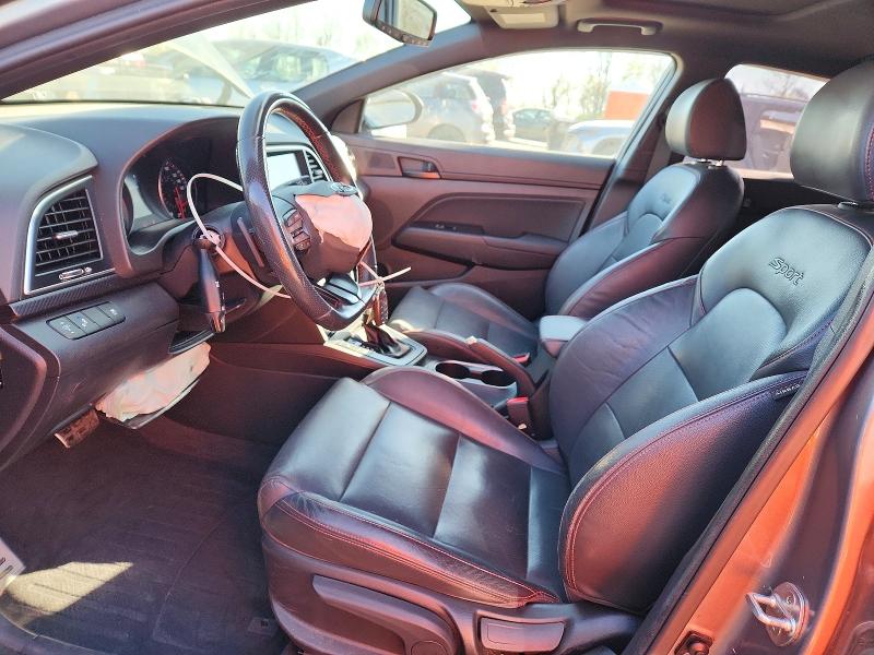 2018 Hyundai Elantra VIN KMHD04LBXJU554772 COPART salvage auction — FRONT END, MD - CERT OF SALVAGE > 75% DAMAGE, sold $125 on 2026-07-30 (photo 7)
