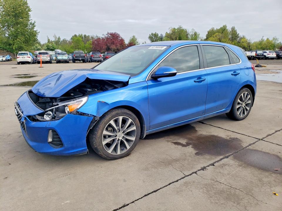 2018 Hyundai Elantra VIN KMHH35LE0JU015179 COPART salvage auction — FRONT END, Id - Salvage Certificate Of Title, sold $2,350 on 2026-07-06 (photo 1)