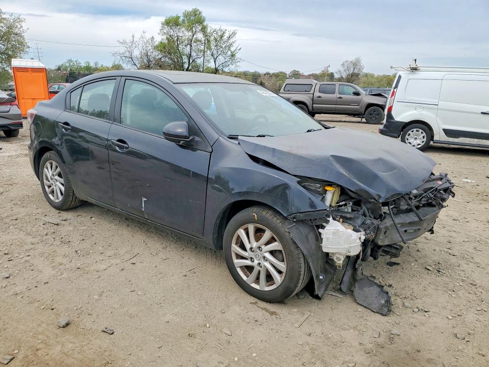 2012 Mazda 3 VIN JM1BL1W72C1642034 COPART salvage auction — FRONT END, Md - Cert Of Salvage > 75% Damage, sold $375 on 2026-07-14 (photo 4)