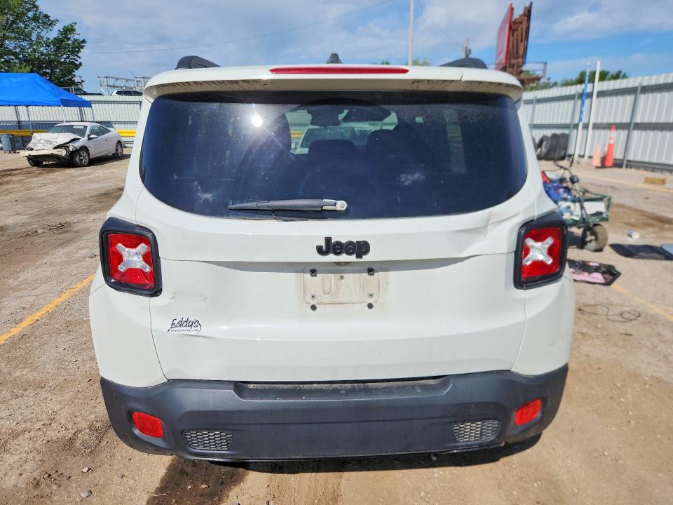 2017 Jeep Renegade VIN ZACCJABB9HPF15633 COPART salvage auction — FRONT END, Ks - Cert Of Title-Salvage, sold $700 on 2026-08-05 (photo 6)