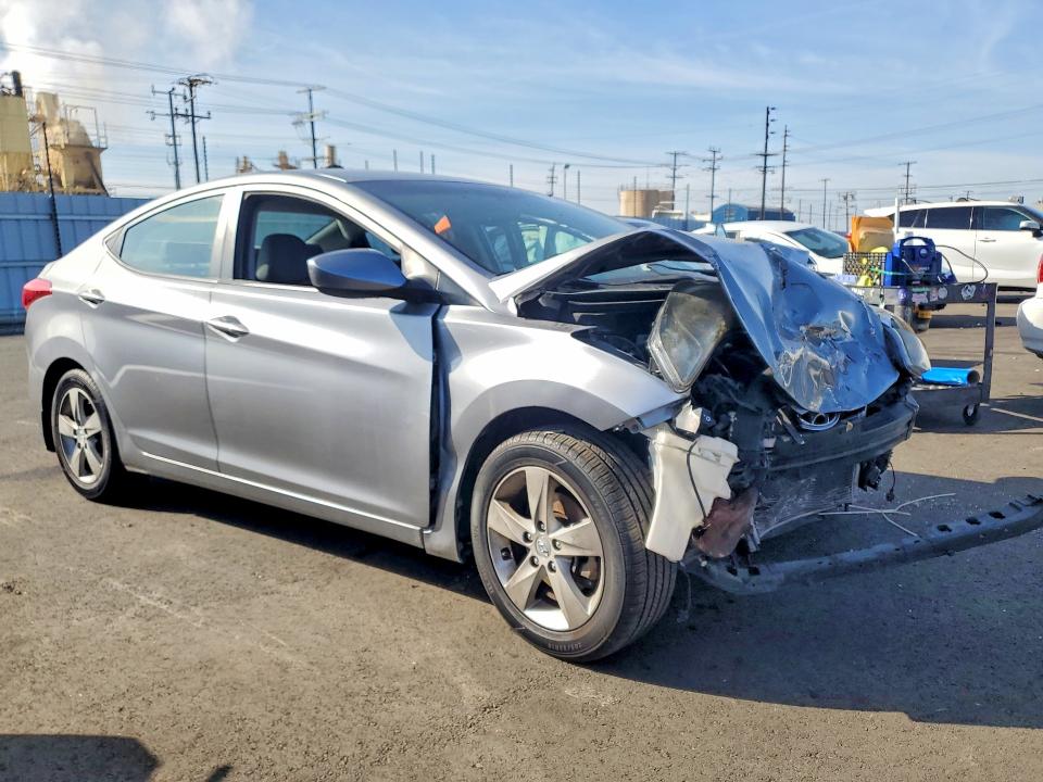 2013 Hyundai Elantra VIN KMHDH4AE0DU950266 COPART salvage auction — FRONT END, Ca - Salvage Certificate, sold $225 on 2026-07-13 (photo 4)