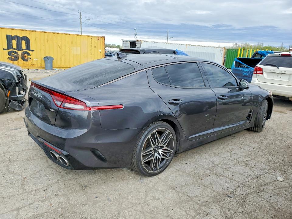 2023 Kia Stinger VIN KNAE55LC2P6129730 COPART salvage auction — FRONT END, Salvage Title, sold $700 on 2026-07-21 (photo 3)