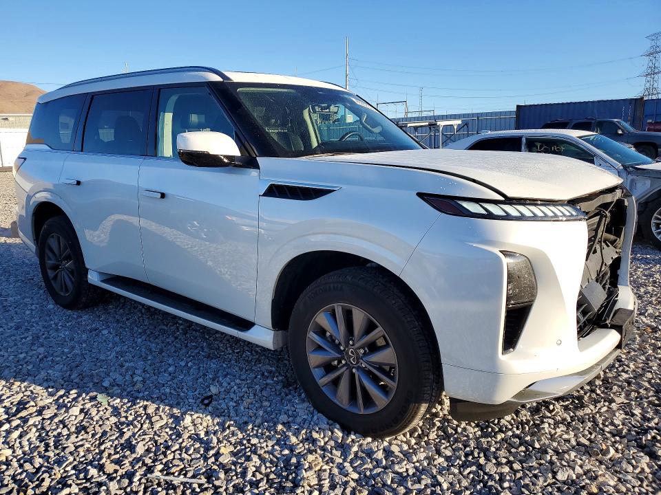 2025 Infiniti Qx80 VIN JN8AZ3AA5S9000226 COPART salvage auction — FRONT END, Ca - Salvage Certificate, sold $18,600 on 2026-07-29 (photo 4)