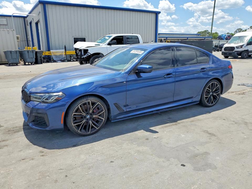 2021 BMW 5er VIN WBA53BH09MCF79216 COPART salvage auction — UNDERCARRIAGE, FL, sold $11,900 on 2026-08-06 (photo 1)