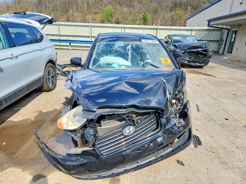 2010 Hyundai Accent VIN KMHCN4ACXAU407179 COPART salvage auction — FRONT END, SC - CERT OF TITLE-SALVAGE, sold $350 on 2026-07-02 (photo 5)
