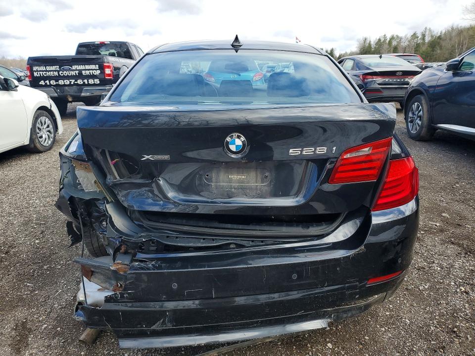 2013 BMW 5er VIN WBAXH5C5XDD115132 COPART salvage auction — REAR END, Salvage Title, sold $675 on 2026-08-04 (photo 6)