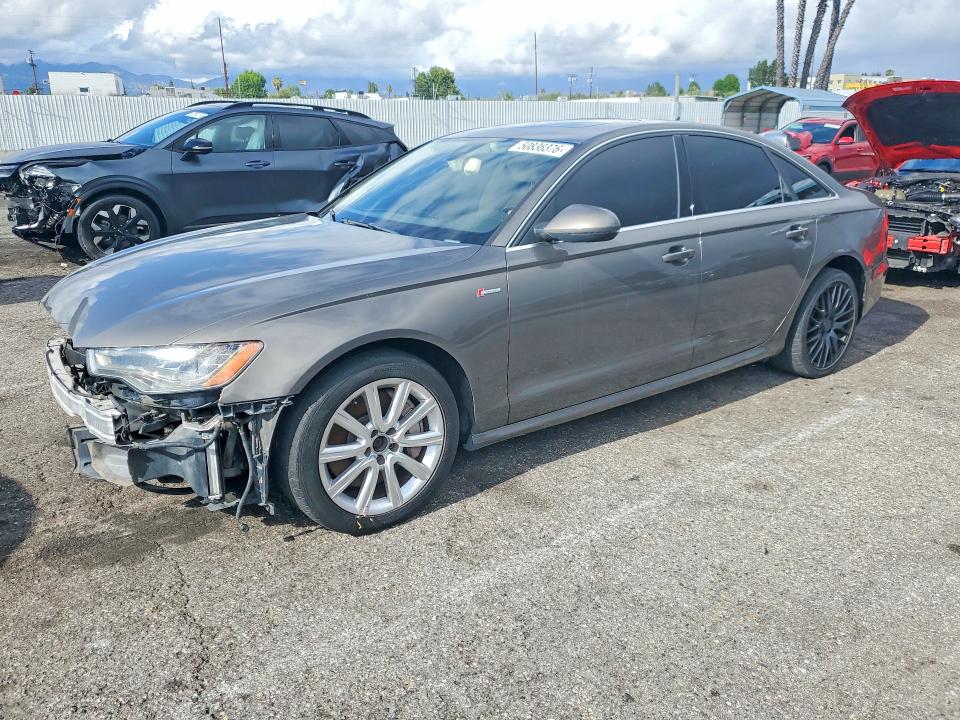 2014 Audi A6 VIN WAUHGAFC0EN074371 COPART salvage auction — FRONT END, Ca - Dis/Dlr/Exp Only Clean Title (P), sold $425 on 2026-07-24 (photo 1)