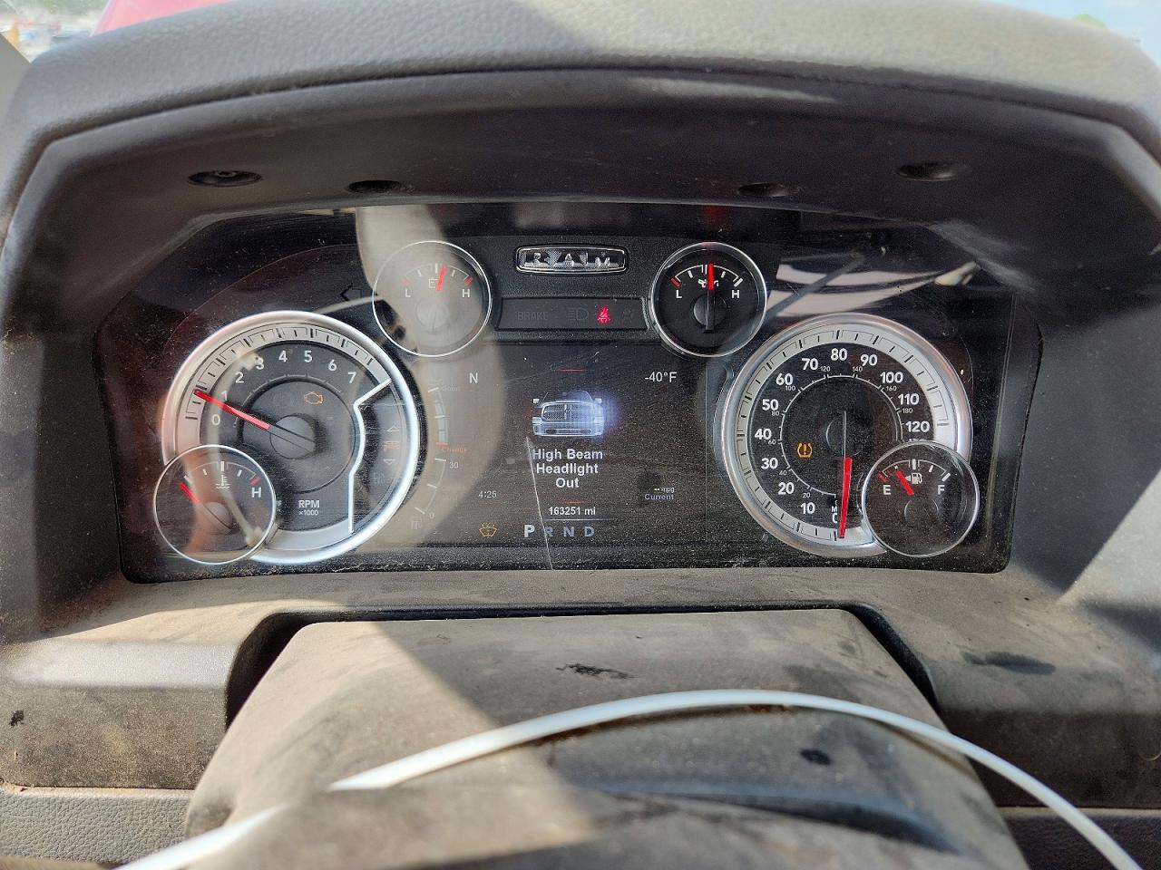 2019 Ram 1500 VIN 1C6RR6LT6KS521602 COPART salvage auction — Front End, OK - CERT OF TITLE-SALVAGE, sold $3,600 on 2026-07-09 (photo 9)