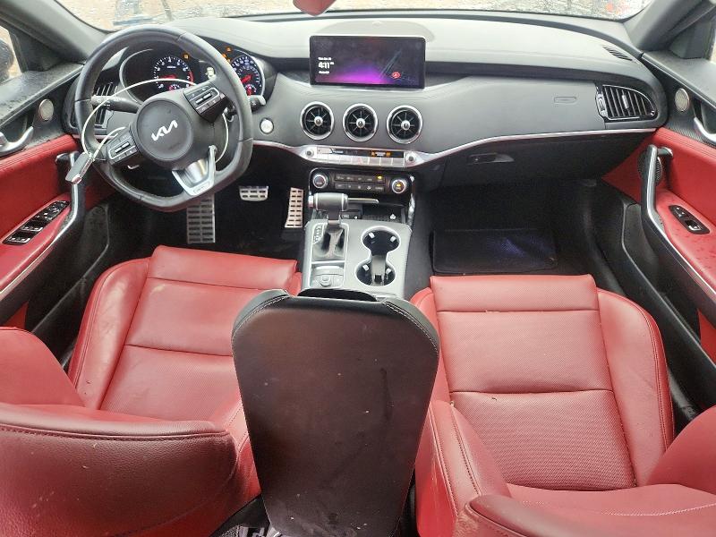 2023 Kia Stinger VIN KNAE35LD5P6131440 COPART salvage auction — REAR END, Salvage Title, sold $30 on 2026-07-29 (photo 8)