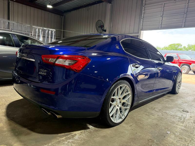 2014 Maserati Ghibli VIN ZAM57RTA0E1087454 COPART salvage auction — DAMAGE HISTORY, Co - Salvage Title (P), sold $18,400 on 2026-07-24 (photo 4)