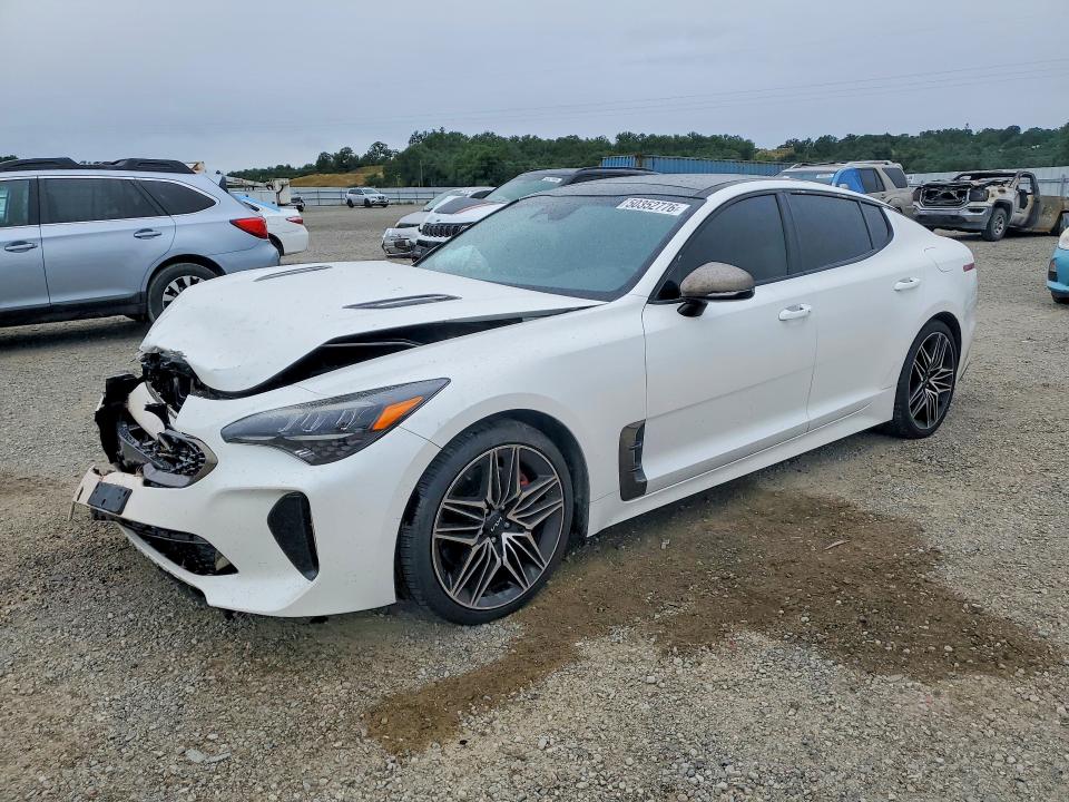 2022 Kia Stinger VIN KNAE45LC6N6101624 COPART salvage auction — FRONT END, Ca - Salvage Certificate, sold $5,400 on 2026-07-10 (photo 1)