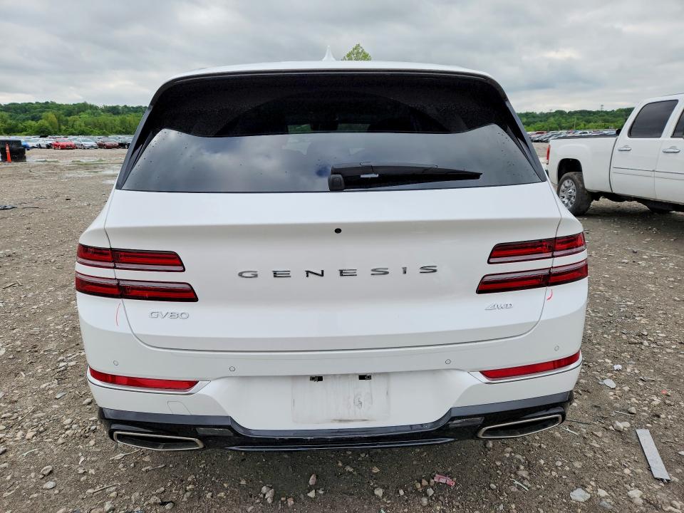 2024 Genesis Gv80 VIN KMUHBDSB6RU176301 COPART salvage auction — FRONT END, Il - Salvage Certificate, sold $9,700 on 2026-07-06 (photo 6)