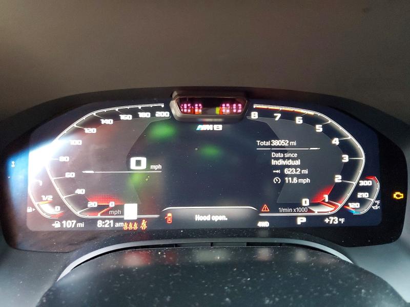 2023 BMW M8 VIN WBSGV0C07PCK80559 COPART salvage auction — MINOR DENT/SCRATCHES, Salvage Title, sold $14,500 on 2026-07-21 (photo 9)
