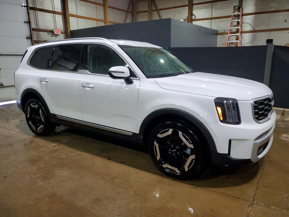 2025 Kia Telluride VIN 5XYP64GC9SG575778 COPART salvage auction — HAIL, Oh - Cert Of Title-Salvage, sold $10,600 on 2026-07-06 (photo 4)