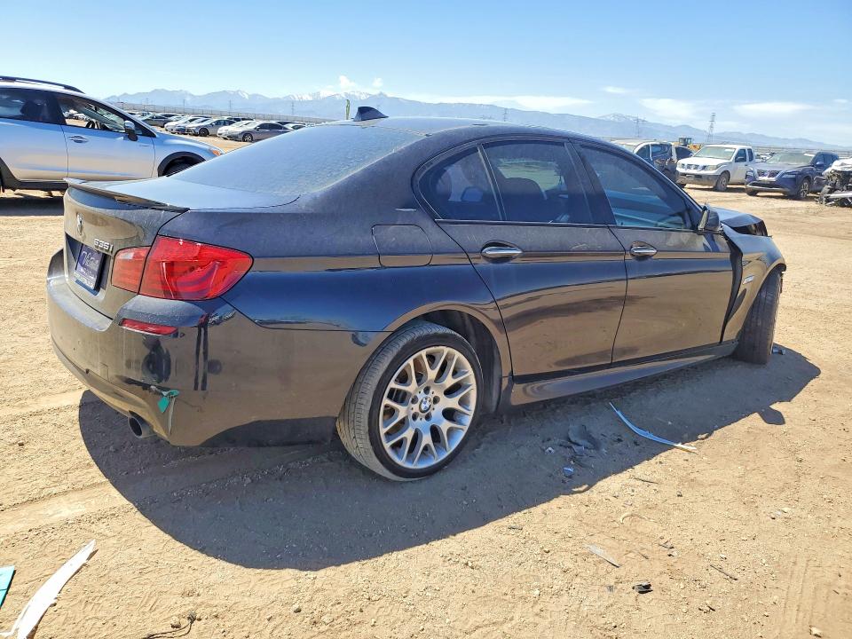 2013 BMW 5er VIN WBAFR7C52DC829511 COPART salvage auction — UNDERCARRIAGE, Ca - Salvage Certificate, sold $725 on 2026-07-20 (photo 3)
