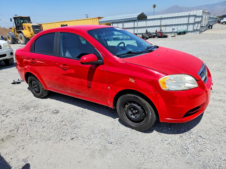 2009 Chevrolet Aveo VIN KL1TD56E39B368456 COPART salvage auction — REAR END, Ca - Non-Repairable Vehicle Cert, sold $375 on 2026-07-08 (photo 4)