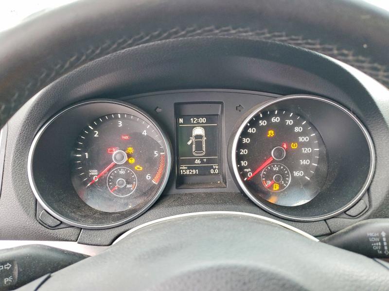2012 Volkswagen Golf VIN WVWNM7AJ2CW037384 COPART salvage auction — MECHANICAL, Nj - Certificate Of Title (P), sold $1,550 on 2026-07-31 (photo 9)