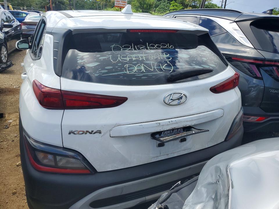 2022 Hyundai Kona VIN KM8K22AB4NU893316 COPART salvage auction — FRONT END, Hi - Certificate Of Salvage, sold $100 on 2026-07-27 (photo 6)