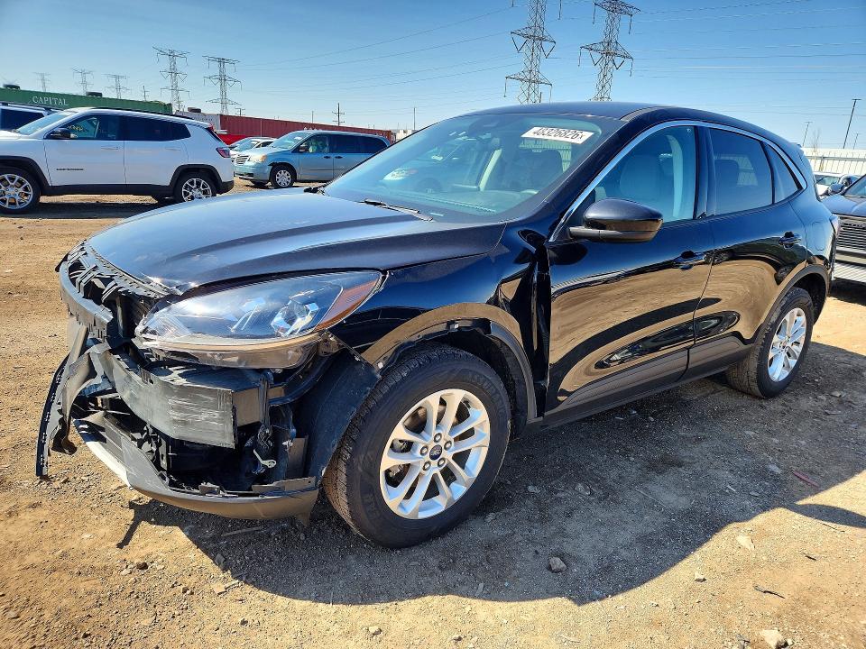2021 Ford Escape VIN 1FMCU9BZ7MUA40040 COPART salvage auction — FRONT END, Il - Salvage Certificate, sold $4,650 on 2026-07-09 (photo 1)
