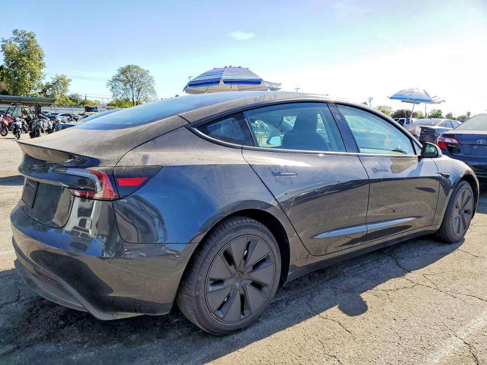 2025 Tesla Model 3 VIN 5YJ3E1EA9SF983285 COPART salvage auction — REAR END, Ca - Salvage Certificate, sold $11,000 on 2026-07-10 (photo 3)