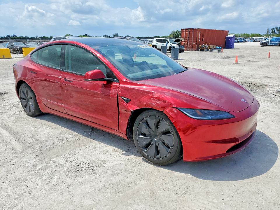 2025 Tesla Model 3 VIN 5YJ3E1EA0SF977746 COPART salvage auction — FRONT END, Salvage Title, sold $14,100 on 2026-07-13 (photo 4)