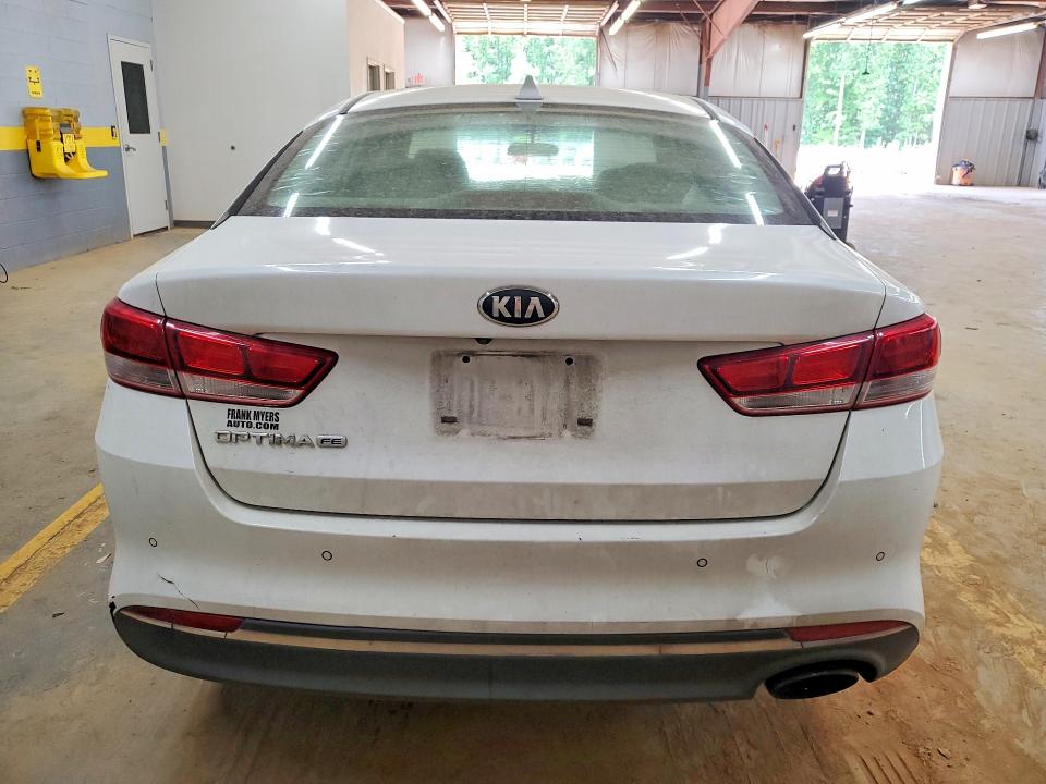 2018 Kia Optima VIN 5XXGT4L35JG182877 COPART salvage auction — FRONT END, Nc - Salvage Certificate Of Title, sold $1,700 on 2026-07-22 (photo 6)