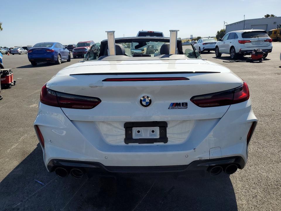 2024 BMW M8 VIN WBSDZ0C08RCP93779 COPART salvage auction — FRONT END, Ca - Salvage Certificate, sold $46,750 on 2026-07-08 (photo 6)
