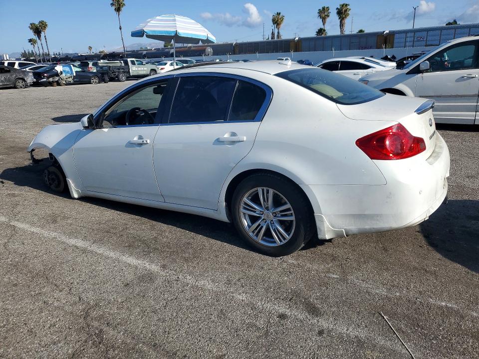 2012 Infiniti G VIN JN1CV6AP4CM932585 COPART salvage auction — VANDALISM, Salvage Title, sold $1,400 on 2026-07-14 (photo 2)