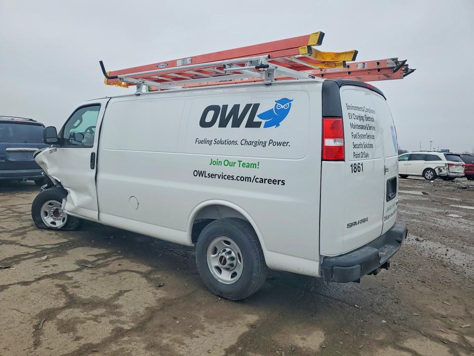 2025 Gmc Savana VIN 1GTW7AFP8S1223268 COPART salvage auction — FRONT END, Mi - Cert Of Title-Salvage Vehicle, sold $7,200 on 2026-07-29 (photo 2)