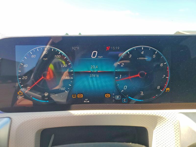 2019 Mercedes-benz A-klasse VIN WDD3G4EB4KW028674 COPART salvage auction — FRONT END, Hi - Certificate Of Salvage, sold $6,300 on 2026-08-03 (photo 9)