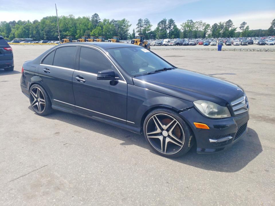 2013 Mercedes-benz C class VIN WDDGF5HB2DA849522 COPART salvage auction — FRONT END, Nc - Salvage Certificate Of Title, sold $2,650 on 2026-07-07 (photo 4)