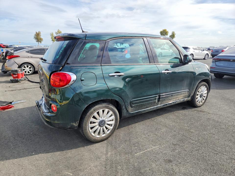 2014 Fiat 500l VIN ZFBCFABH1EZ016377 COPART salvage auction — REAR END, Ca - Salvage Certificate, sold $575 on 2026-07-13 (photo 3)