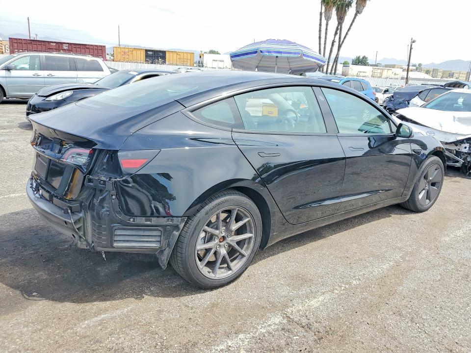 2023 Tesla Model 3 VIN 5YJ3E1EA7PF706481 COPART salvage auction — FRONT END, Ca - Salvage Certificate, sold $8,600 on 2026-07-02 (photo 3)