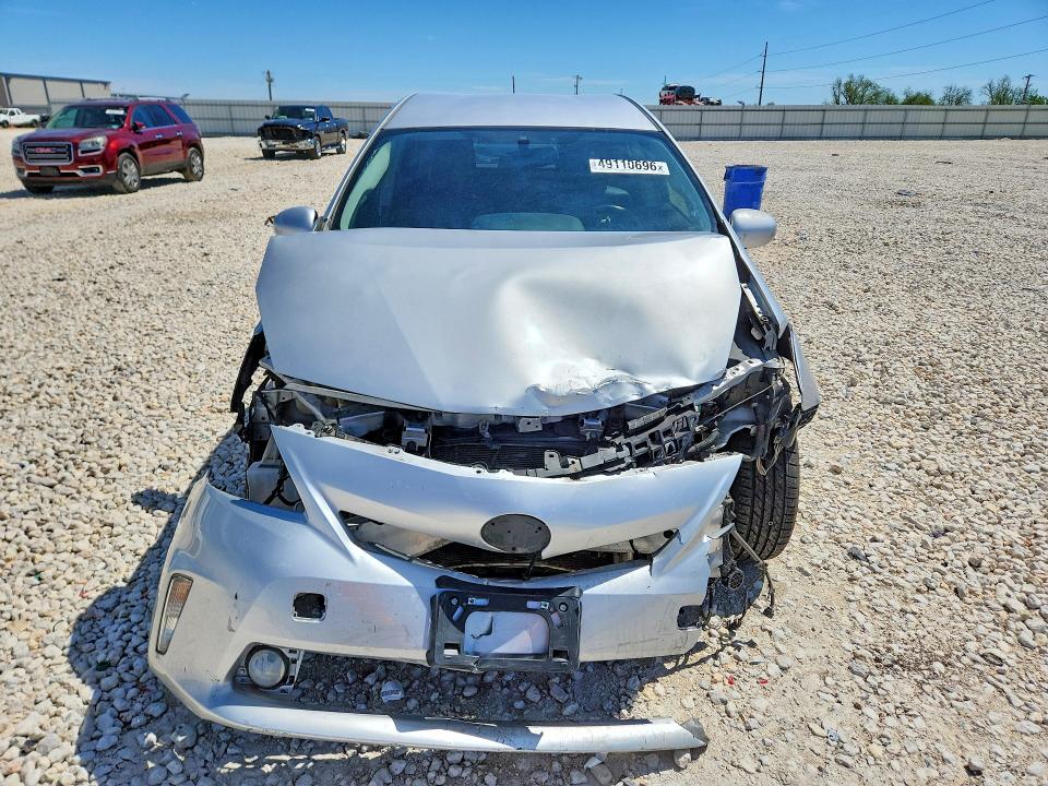 2014 Toyota Prius VIN JTDZN3EU8E3304589 COPART salvage auction — FRONT END, TX - SALVAGE VEHICLE TITLE (P), sold $1,200 on 2026-07-23 (photo 5)