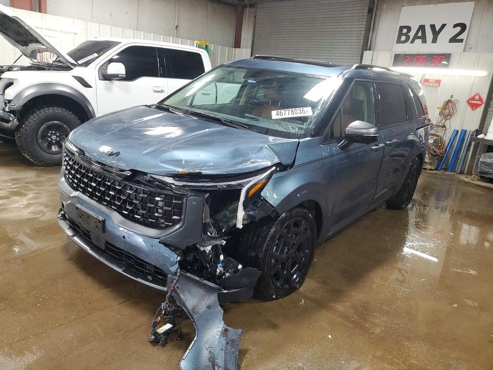 2025 Kia Carnival VIN KNDNE5K37S6492568 COPART salvage auction — FRONT END, Il - Salvage Certificate, sold $18,900 on 2026-07-09 (photo 1)