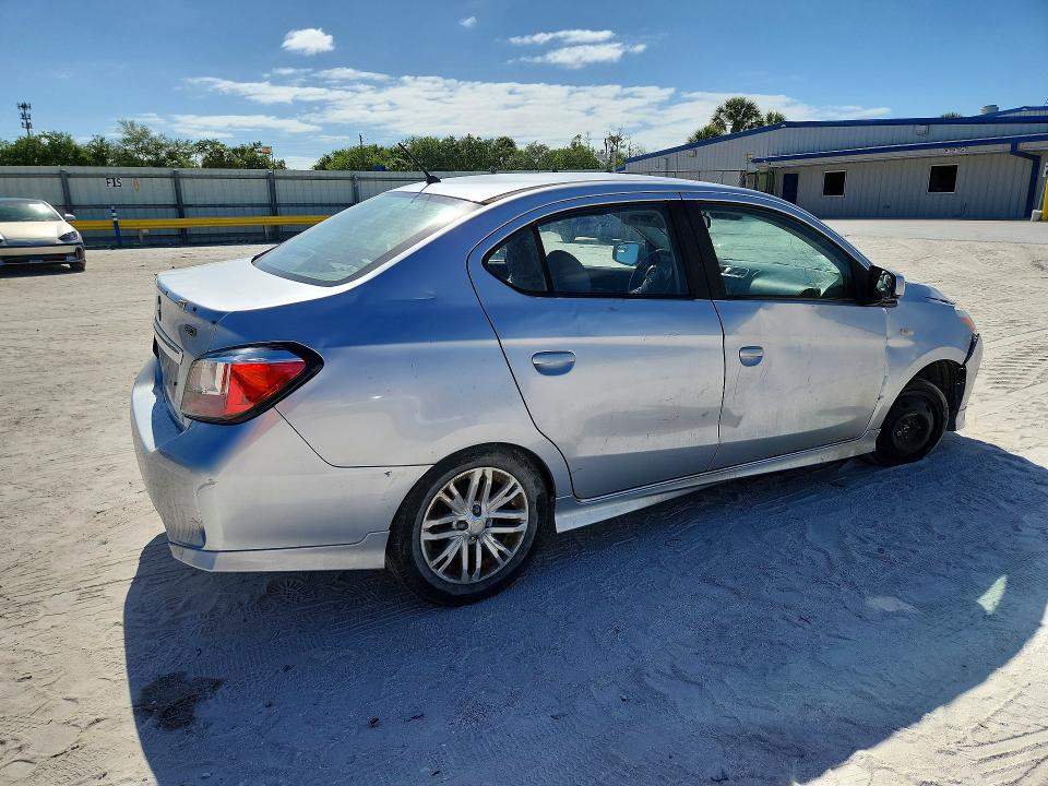 2021 Mitsubishi Mirage VIN ML32FUFJ6MHF03723 COPART salvage auction — FRONT END, Fl - Certificate Of Destruction, sold $1,500 on 2026-07-15 (photo 3)