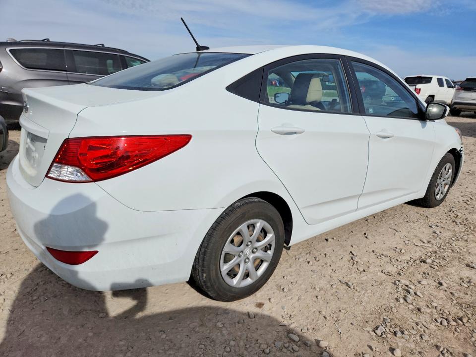2014 Hyundai Accent VIN KMHCT4AE5EU713977 COPART salvage auction — FRONT END, Ut - Salvage Certificate, sold $1,450 on 2026-07-14 (photo 3)