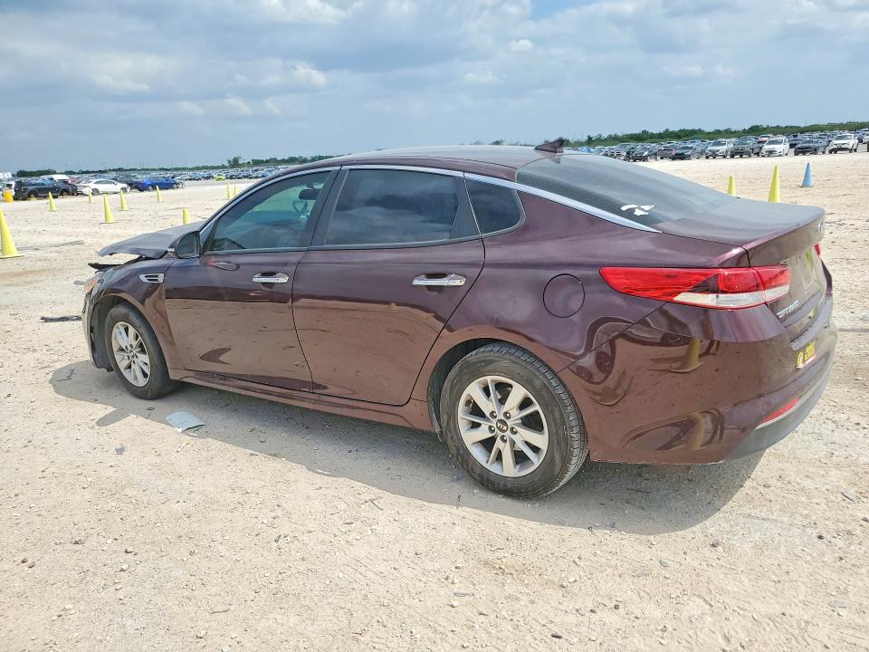 2017 Kia Optima VIN 5XXGT4L39HG166529 COPART salvage auction — FRONT END, Tx - Salvage Vehicle Title, sold $850 on 2026-07-02 (photo 2)