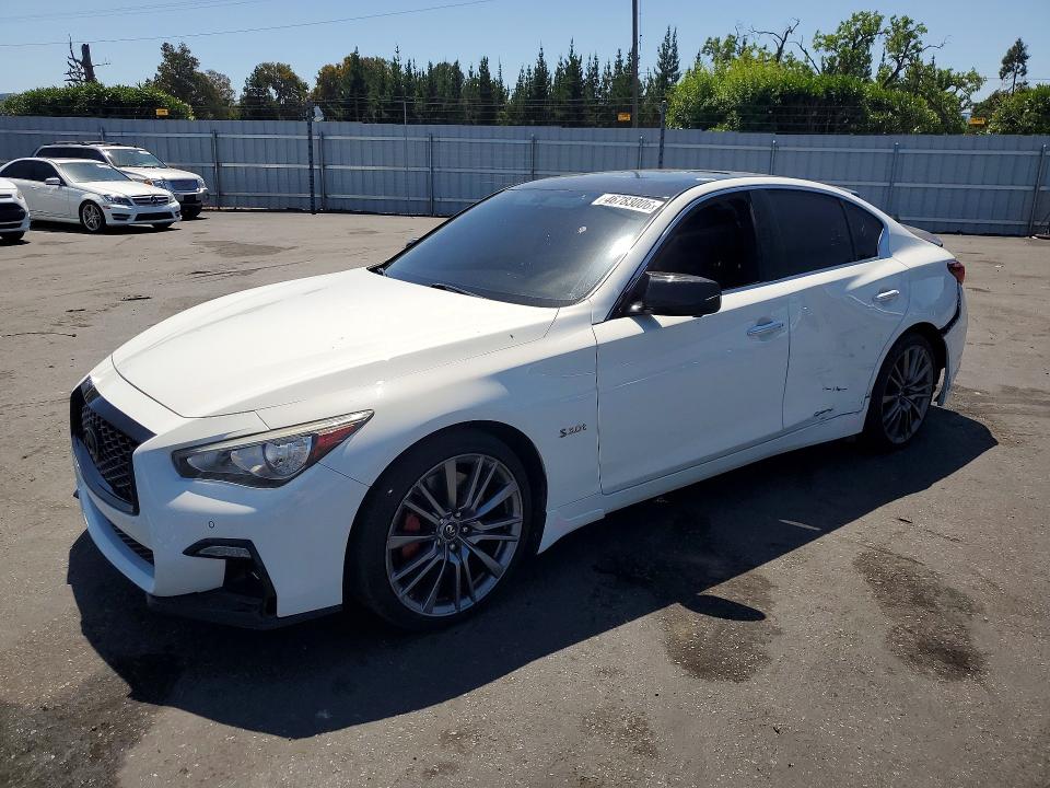 2018 Infiniti Q50 VIN JN1FV7AP1JM461303 COPART salvage auction — REAR END, CA - SALVAGE CERTIFICATE, sold $475 on 2026-07-21 (photo 1)