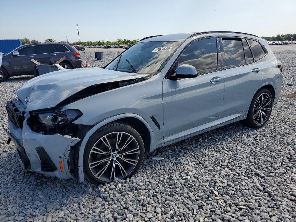 2024 BMW X3 VIN WBX47DP09RN289649 COPART salvage auction — FRONT END, Fl - Certificate Of Destruction, sold $16,000 on 2026-07-07 (photo 1)